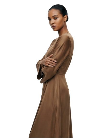 INÈS — Brown Maxi Dress